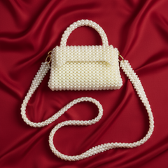 Radiant Pearl Bead Mini Bag
