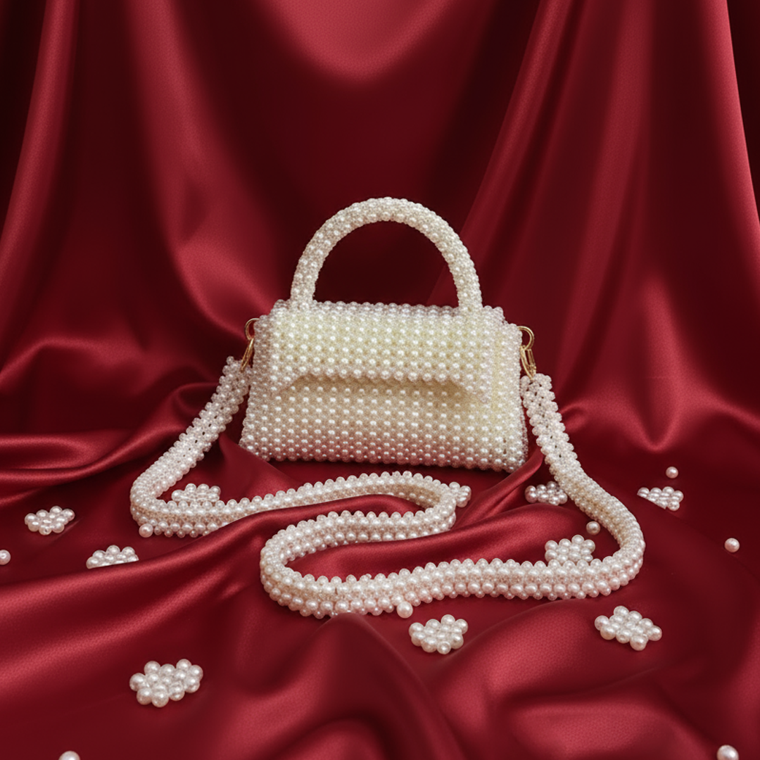 Radiant Pearl Bead Mini Bag